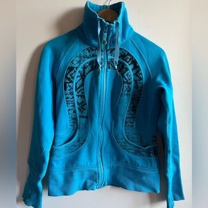 Lululemon Blue Zip-up Scuba Jacket - Size 8